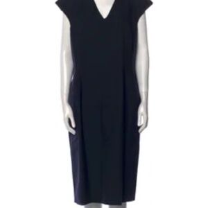 Les Copains Mini-cap sleeve dress, IT50, Dark navy